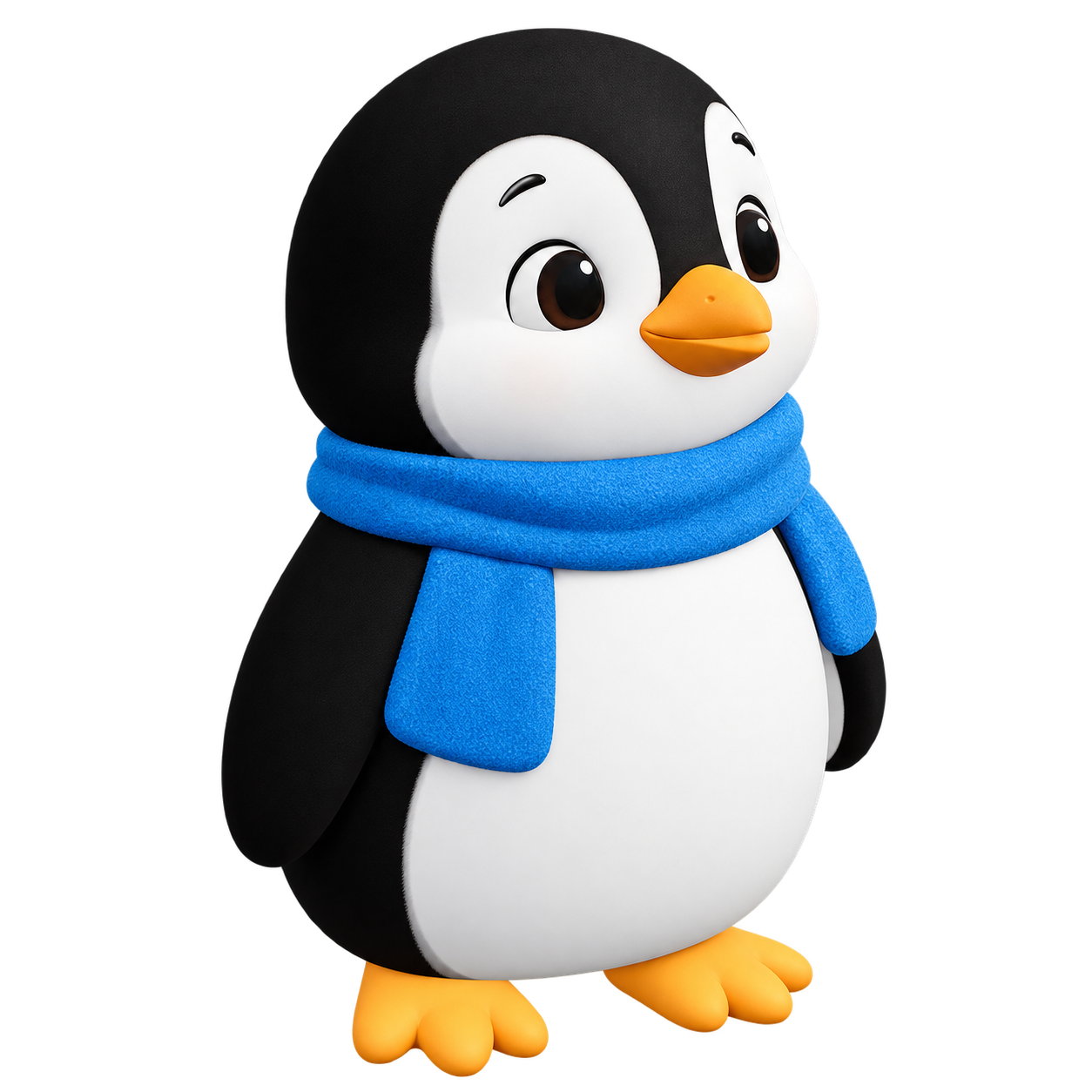 Blue-scarf penguin image to approve