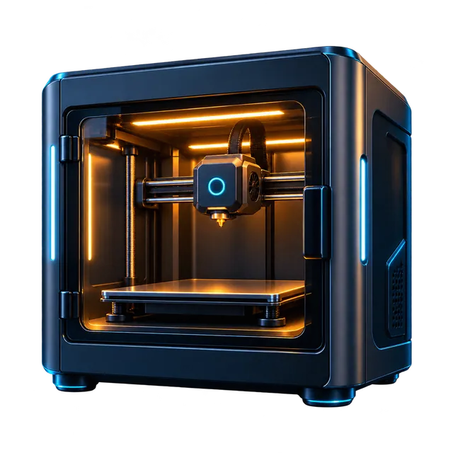 Enclosed desktop 3D printer