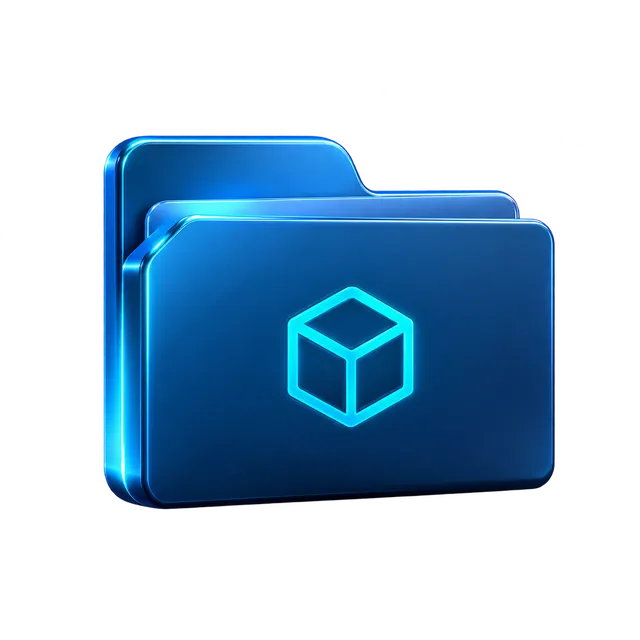 Glowing private project folder