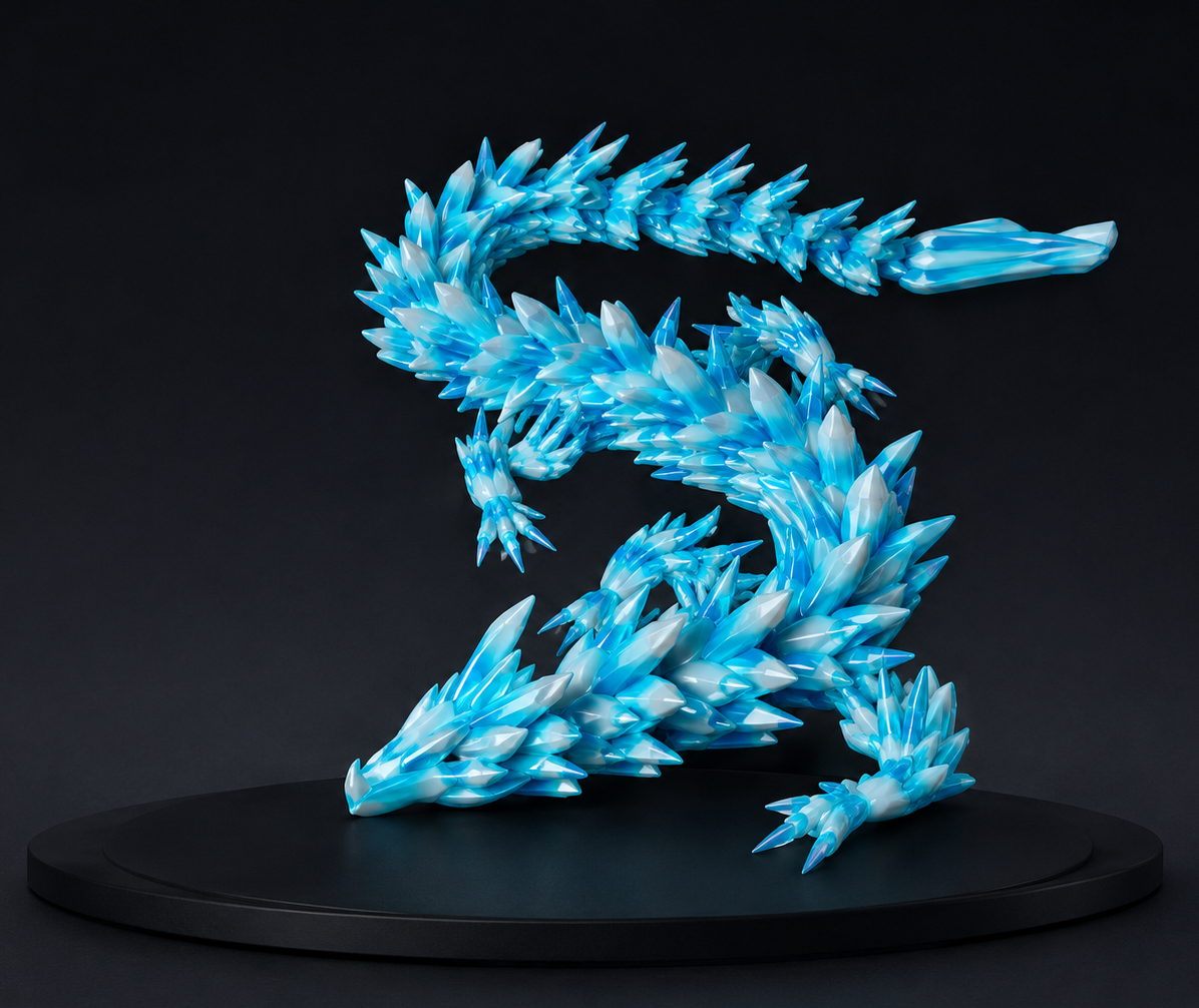 Water Dragon matched 3D print