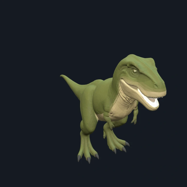 Rexy - T Rex 3d Model - Created & Colored Fully By PrintNext 3D model preview