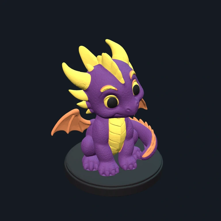 Dragon 3D Model – Multicolor Fantasy Dragon by PrintNext 3D model preview
